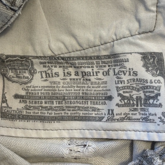 Levi’s Vintage 501 Distressed Destroyed Light Wash Straight Gray Jeans W27 L32 - Picture 10 of 12